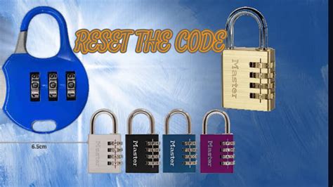 how to reset padlock code 3 digit